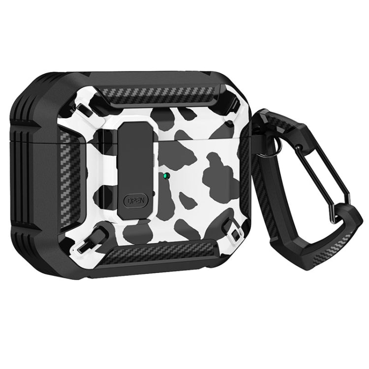 Two-Tone Printed Earphone Case with Switch Lock & Carabiner, For AirPods 1/2, For AirPods Pro����...