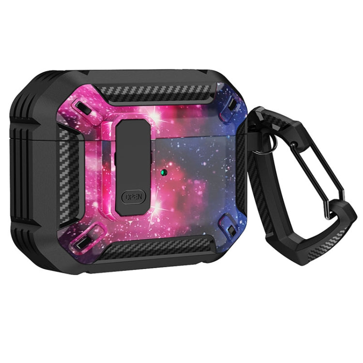 Two-Tone Printed Earphone Case with Switch Lock & Carabiner, For AirPods 1/2, For AirPods Pro����...