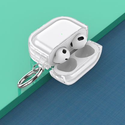 Two-color Photo Frame PC+TPU Anti-fall Wireless Earphone Case with Hook, For AirPods 3�����������...