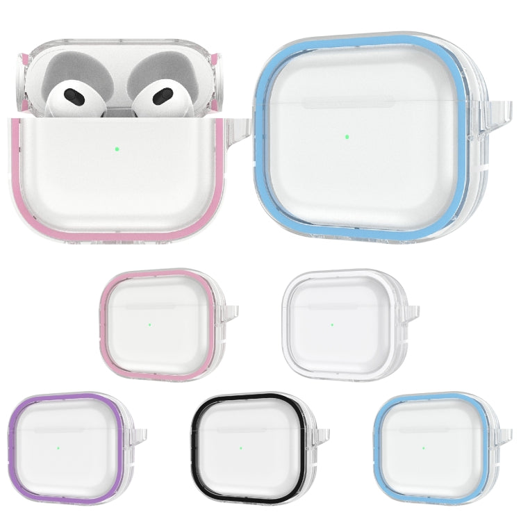 Two-color Photo Frame PC+TPU Anti-fall Wireless Earphone Case with Hook, For AirPods 3�����������...