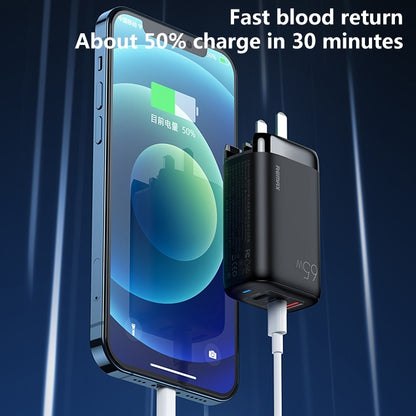 REMAX RP-U55 Territory Series 65W USB+Dual USB-C / Type-C Interface Fast Charger, Specification:U...