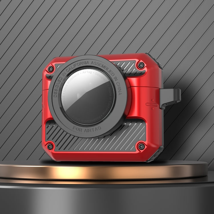 Automatic Flip Switch TPU+PC Earphone Case with AirTag