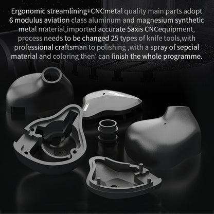 CVJ-CSN In-Ear Dual Magnetic Circuit Dynamic HIFI Wired Earphone, With Mic, Without Mic