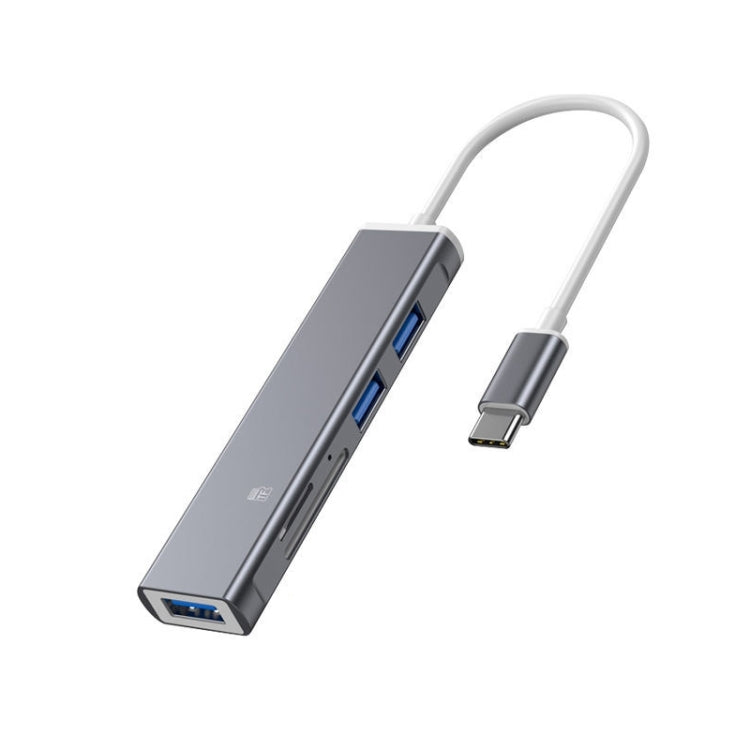 Docking Station TF/SD Card Reader For iPhone, Type-C Port, USB Port, 5 in 1 8 (Grey)�������������...