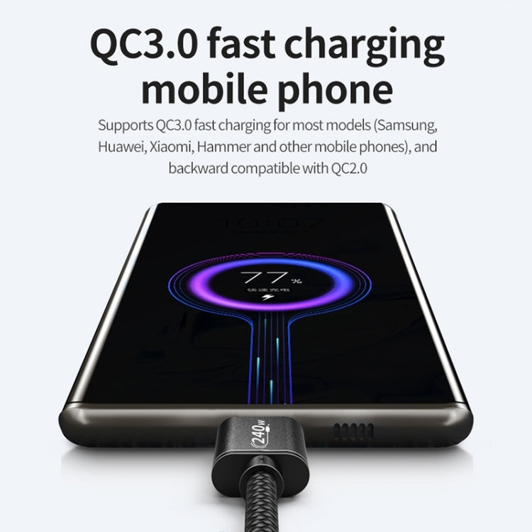 PD240W USB-C / Type-C to Type-C Fast Charging Data Cable, 1m, 2m