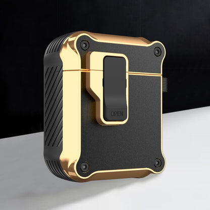 Wireless Earphone Eagle Electroplating Protective Case with Hook, For AirPods 1 / 2, For AirPods ...