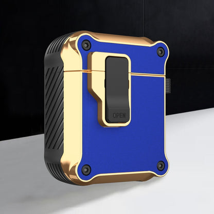 Wireless Earphone Eagle Electroplating Protective Case with Hook, For AirPods 1 / 2, For AirPods ...