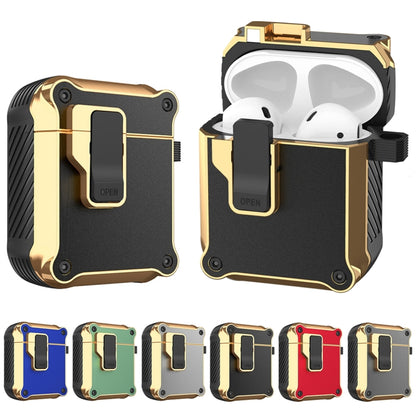 Wireless Earphone Eagle Electroplating Protective Case with Hook, For AirPods 1 / 2, For AirPods ...