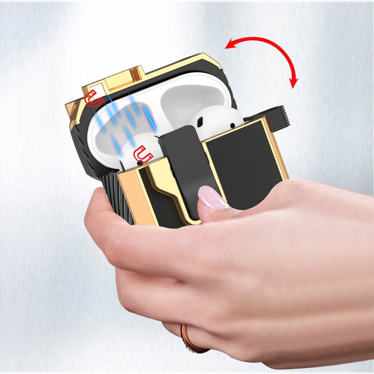 Wireless Earphone Eagle Electroplating Protective Case with Hook, For AirPods 1 / 2, For AirPods ...