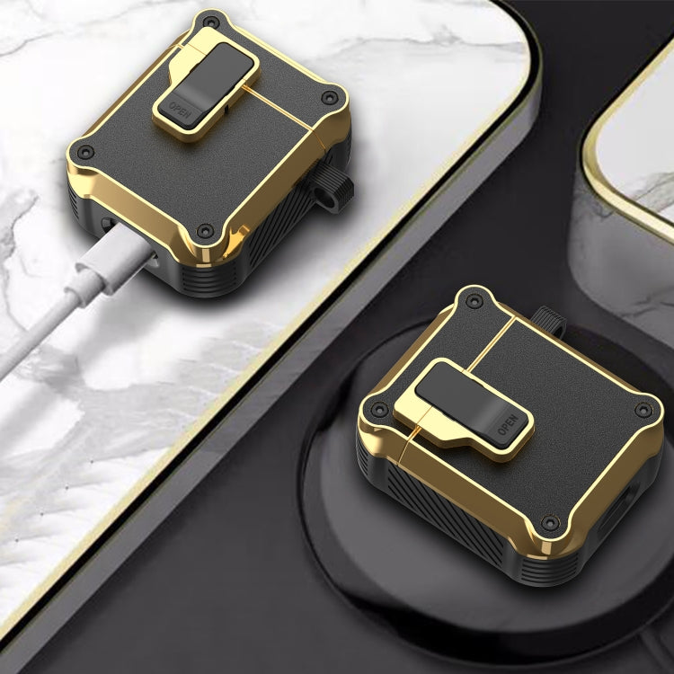 Wireless Earphone Eagle Electroplating Protective Case with Hook, For AirPods 1 / 2, For AirPods ...