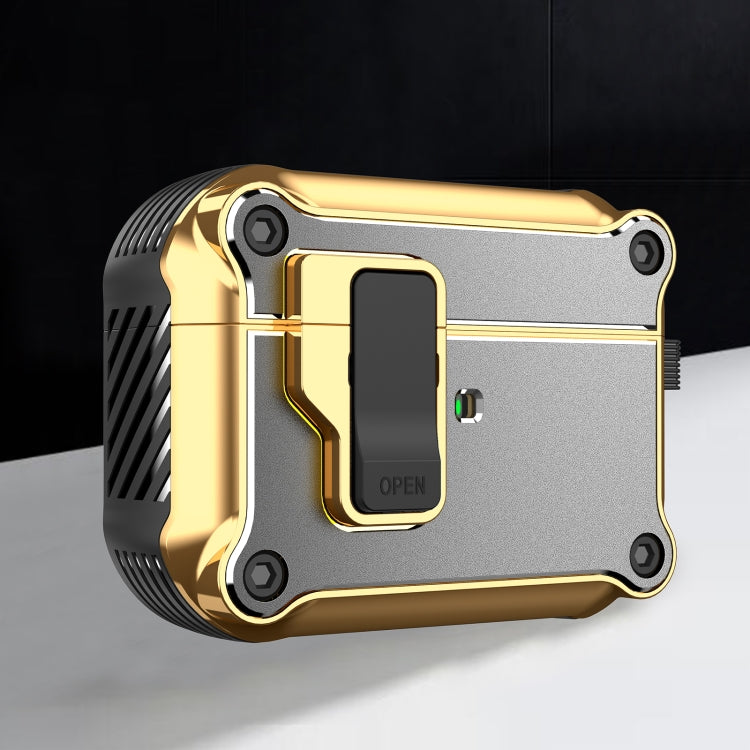 Wireless Earphone Eagle Electroplating Protective Case with Hook, For AirPods 1 / 2, For AirPods ...