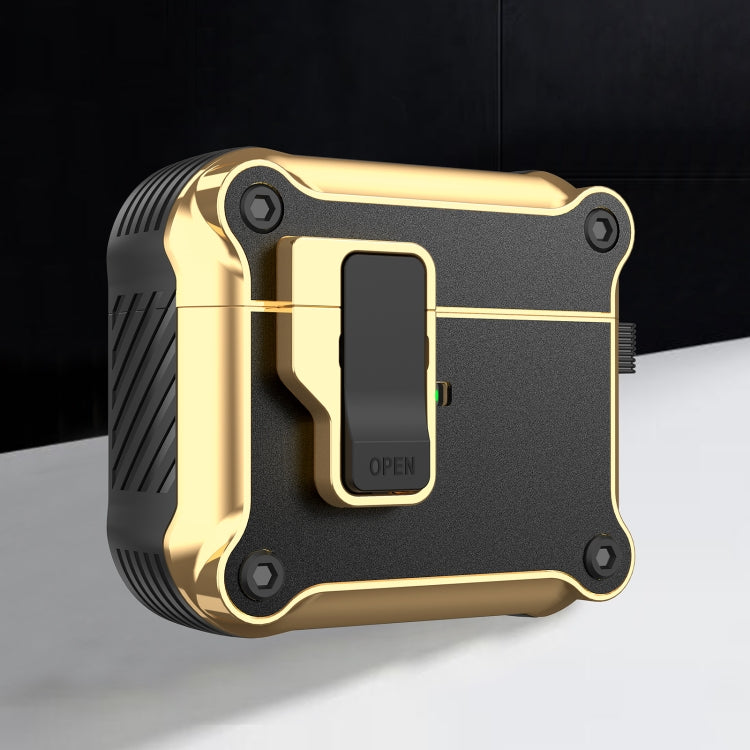 Wireless Earphone Eagle Electroplating Protective Case with Hook, For AirPods 1 / 2, For AirPods ...