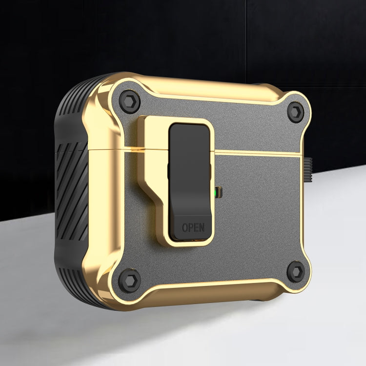 Wireless Earphone Eagle Electroplating Protective Case with Hook, For AirPods 1 / 2, For AirPods ...