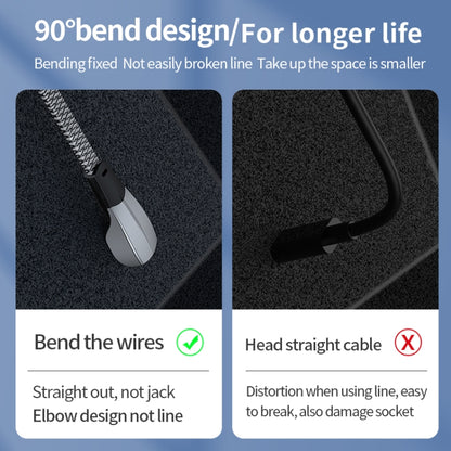 3A USB-C/Type-C to USB-C/Type-C Elbow Fast Charge Data Cable, 3A Type-C to Type-C 1.2m�����������...