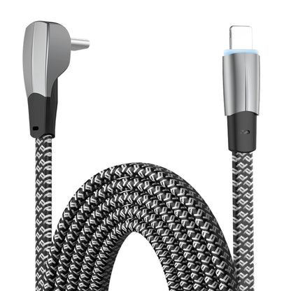 3A USB-C/Type-C to 8 Pin Elbow Fast Charge Data Cable, 3A Type-C to 8 Pin 1.2m�������������������...