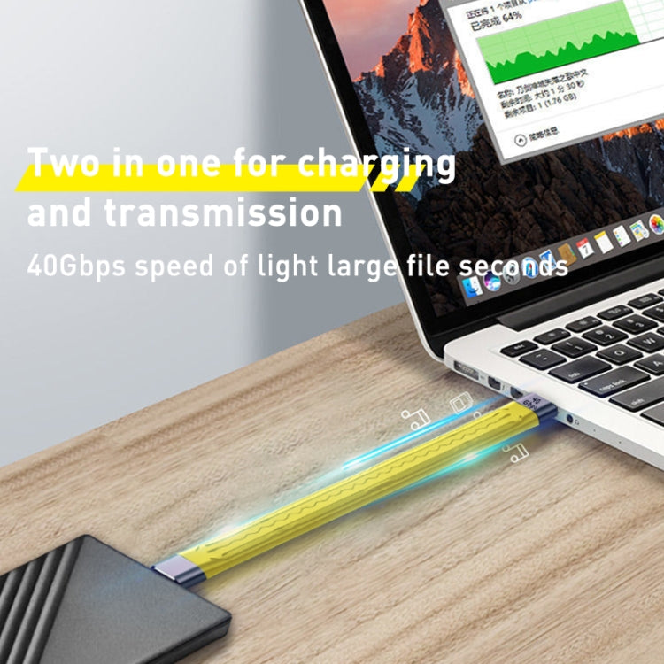 100W 10Gbps USB to USB-C/Type-C FPC Flexible Data Cable, Length: 13.8cm, 10Gbps USB to USB-C/Type-C