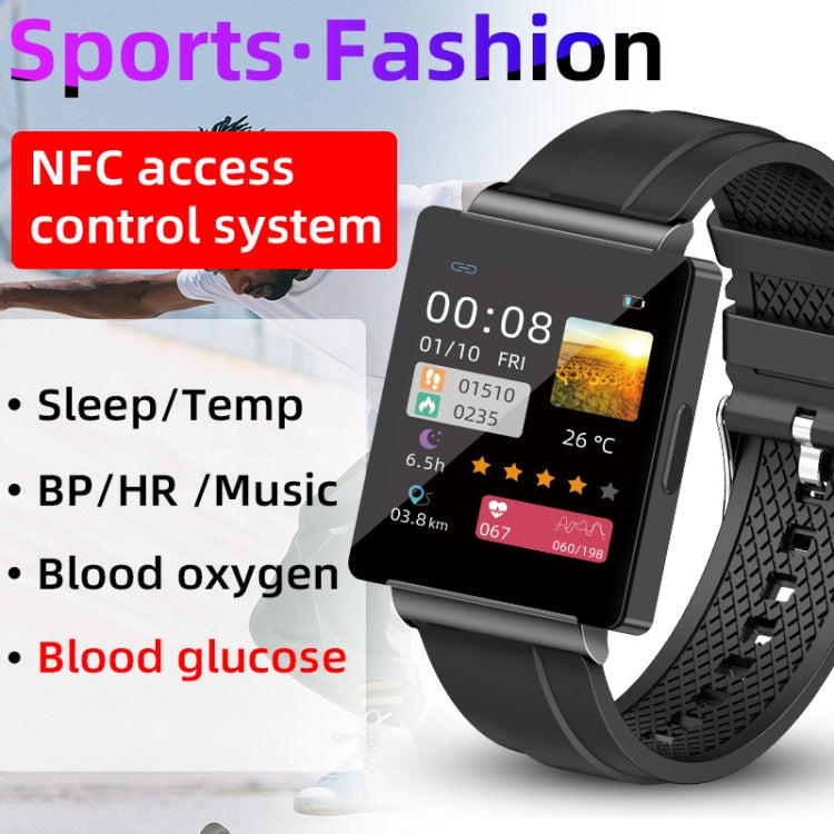 KS01 1.85 Inch Smart Watch Supports Blood Glucose Detection, Blood Pressure Detection, Blood Oxyg...