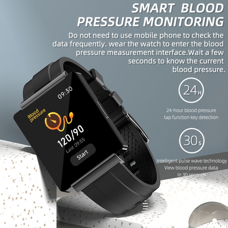 KS01 1.85 Inch Smart Watch Supports Blood Glucose Detection, Blood Pressure Detection, Blood Oxyg...