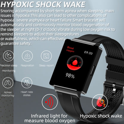 KS01 1.85 Inch Smart Watch Supports Blood Glucose Detection, Blood Pressure Detection, Blood Oxyg...
