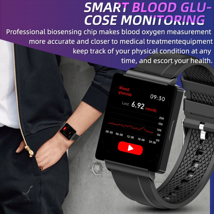 KS01 1.85 Inch Smart Watch Supports Blood Glucose Detection, Blood Pressure Detection, Blood Oxyg...