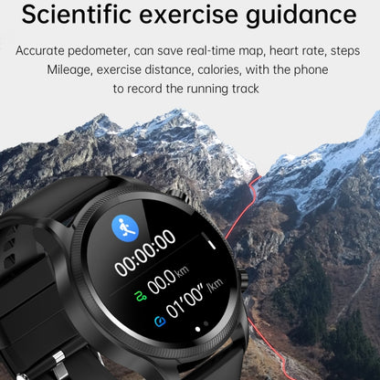 E400 1.39 inch HD Round Screen TPU Watch Strap Smart Watch Supports ECG Monitoring/Non-invasive B...