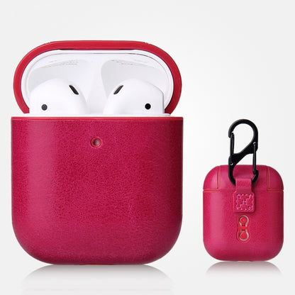 Anti-fall Crazy Horse Texture PU Leather Protective Case with Carabiner, For AirPods Pro���������...