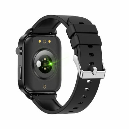 F100 1.7 inch HD Square Screen TPU Strap Smart Watch Supports Body Temperature Monitoring/Blood O...
