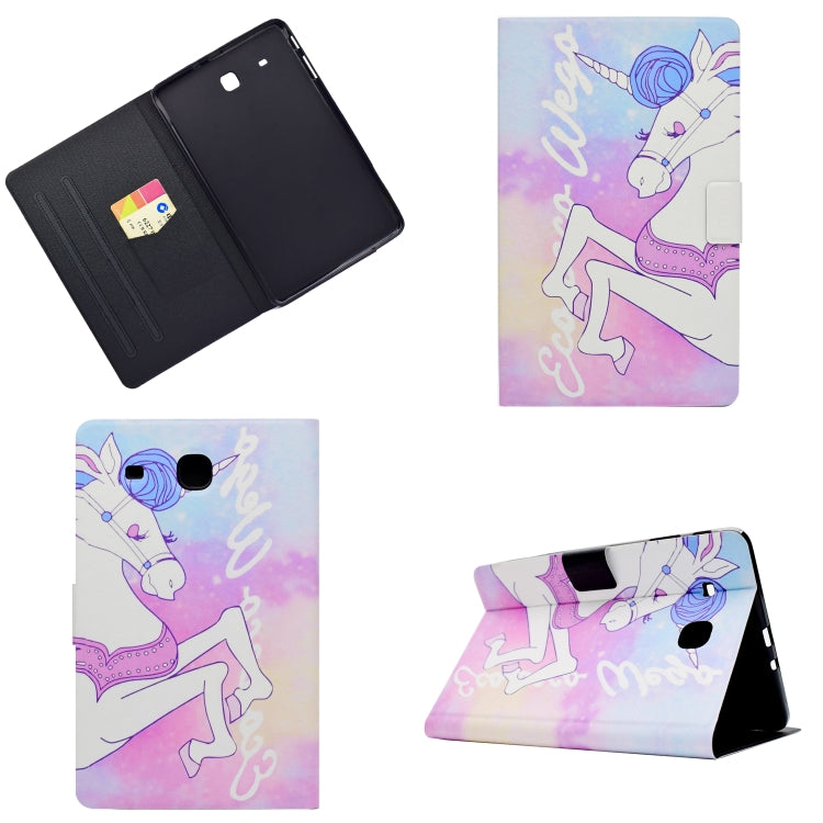 Electric Pressed Left Right Flat Feather Case with Sleep Function Pen Cover & Card Slot & Holder�...