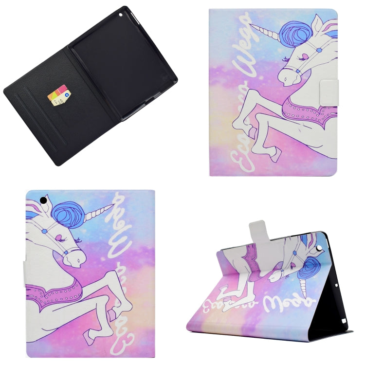 Electric Pressed Left Right Flat Feather Case with Sleep Function Pen Cover & Card Slot & Holder�...