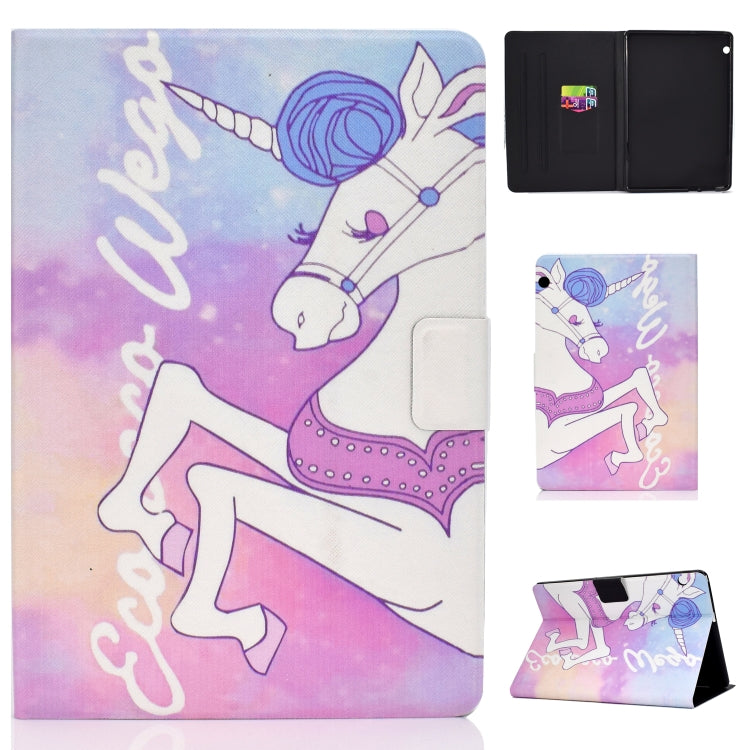 Electric Pressed Left Right Flat Feather Case with Sleep Function Pen Cover & Card Slot & Holder�...