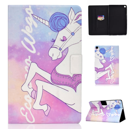 Electric Pressed Left Right Flat Feather Case with Sleep Function Pen Cover & Card Slot & Holder�...