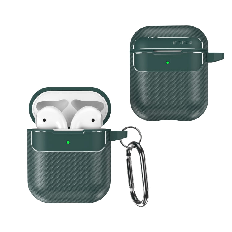 Carbon Fiber Texture Anti-fall Earphone Protective Case, For AirPods 1 / 2, For AirPods 3��������...