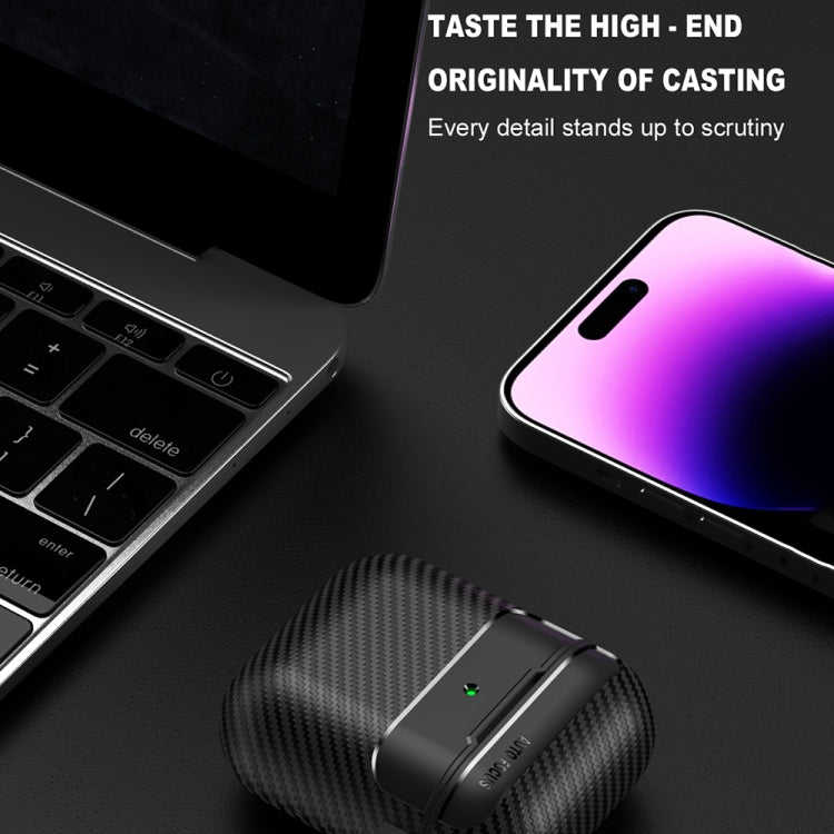 Carbon Fiber Texture Anti-fall Earphone Protective Case, For AirPods 1 / 2, For AirPods 3��������...