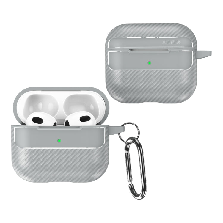 Carbon Fiber Texture Anti-fall Earphone Protective Case, For AirPods 1 / 2, For AirPods 3��������...