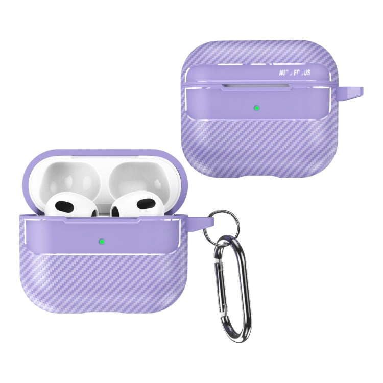 Carbon Fiber Texture Anti-fall Earphone Protective Case, For AirPods 1 / 2, For AirPods 3��������...