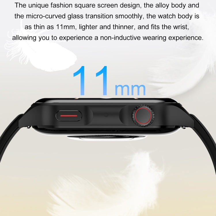 Ochstin 5HK28 1.78 inch Square Screen Silicone Strap Smart Watch Supports Bluetooth Call Function...
