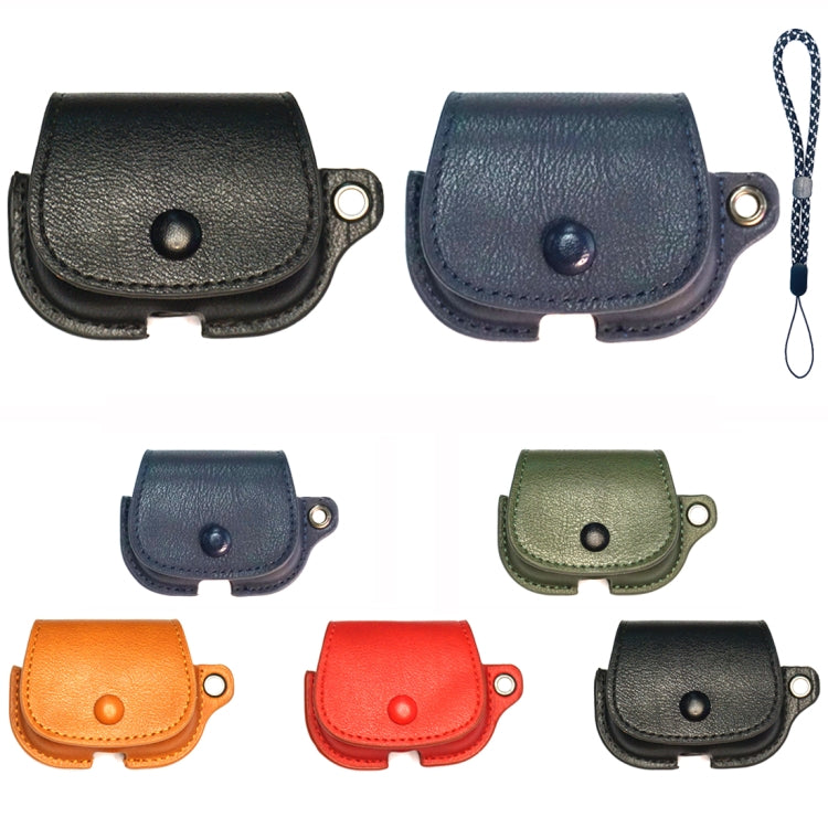 Backpack Style PU Leather Earphone Protective Case with Lanyard, For AirPods 1 / 2, For AirPods P...