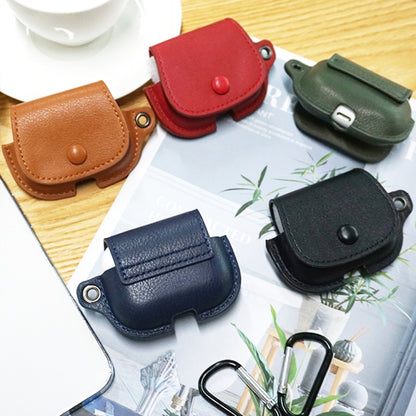 Backpack Style PU Leather Earphone Protective Case with Lanyard, For AirPods 1 / 2, For AirPods P...