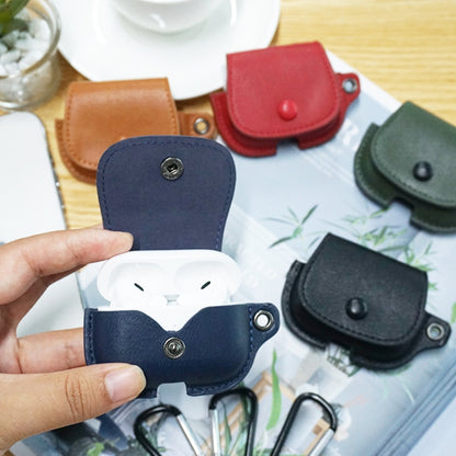 Backpack Style PU Leather Earphone Protective Case with Lanyard, For AirPods 1 / 2, For AirPods P...
