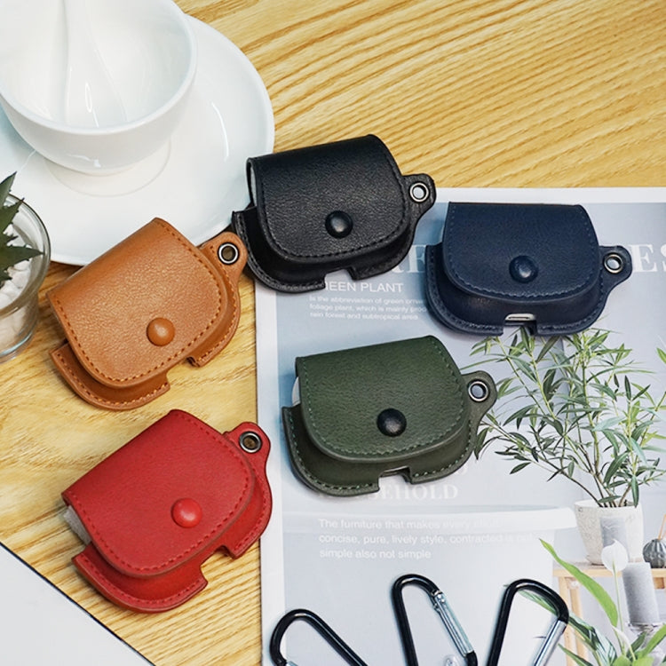 Backpack Style PU Leather Earphone Protective Case with Lanyard, For AirPods 1 / 2, For AirPods P...