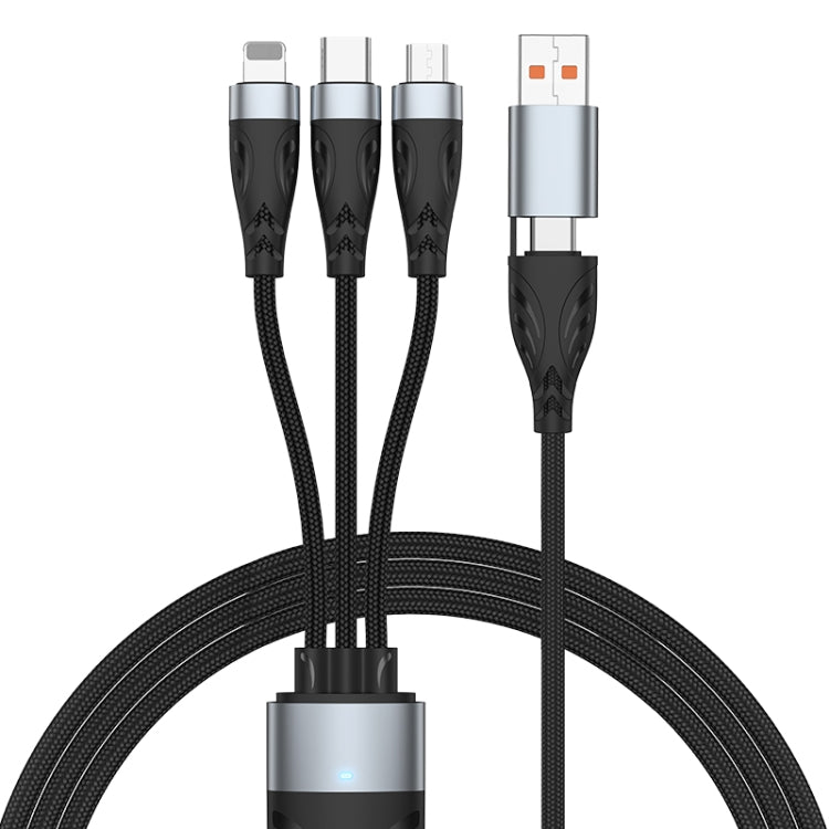 ADC-008 100W USB/Type-C to Type-C + 8 Pin + Micro USB Two to Three Fully Compatible Fast Charge D...