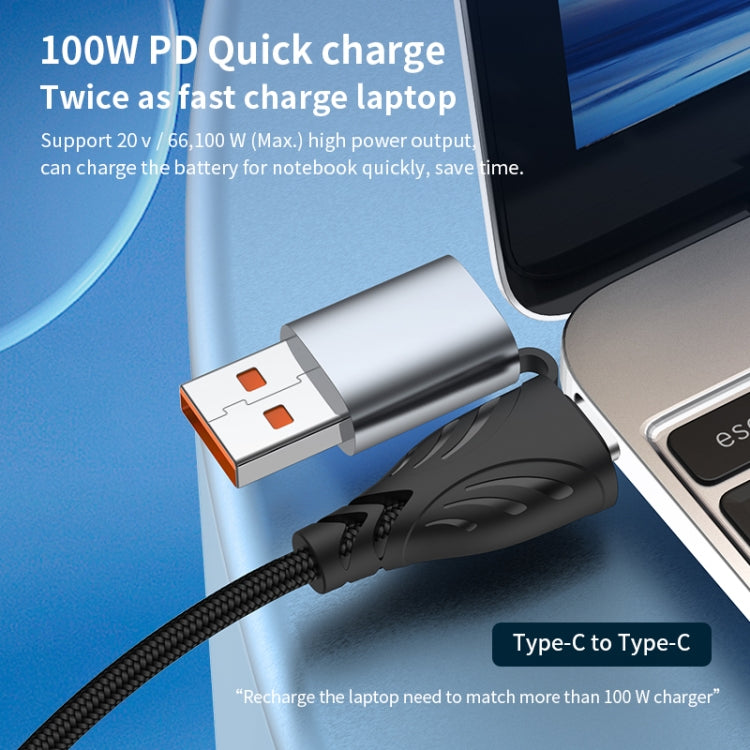 ADC-008 100W USB/Type-C to Type-C + 8 Pin + Micro USB Two to Three Fully Compatible Fast Charge D...