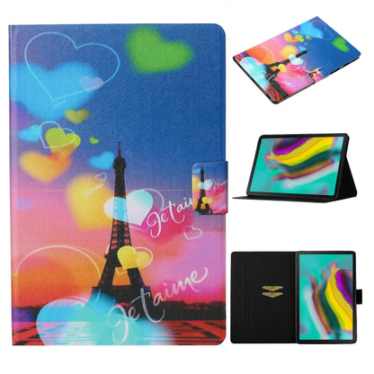 Coloured Drawing Pattern Horizontal Flip Leather Case with Holder & Card Slot & Sleep / Wake-up F...