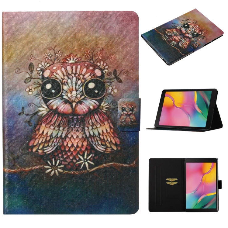 Coloured Drawing Pattern Horizontal Flip Leather Case with Holder & Card Slot & Sleep / Wake-up F...