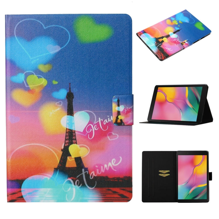 Coloured Drawing Pattern Horizontal Flip Leather Case with Holder & Card Slot & Sleep / Wake-up F...