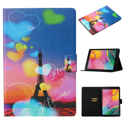 Coloured Drawing Pattern Horizontal Flip Leather Case with Holder & Card Slot & Sleep / Wake-up F...