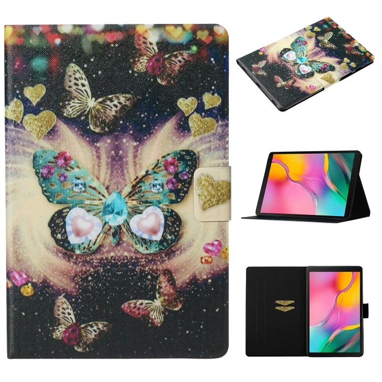 Coloured Drawing Pattern Horizontal Flip Leather Case with Holder & Card Slot & Sleep / Wake-up F...