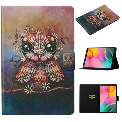Coloured Drawing Pattern Horizontal Flip Leather Case with Holder & Card Slot & Sleep / Wake-up F...