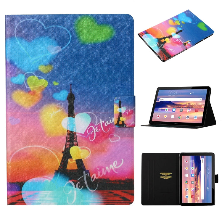 Coloured Drawing Pattern Horizontal Flip Leather Case with Holder & Card Slot & Sleep / Wake-up F...