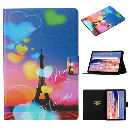 Coloured Drawing Pattern Horizontal Flip Leather Case with Holder & Card Slot & Sleep / Wake-up F...